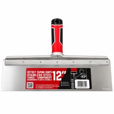 Spaclu inox intarit pentru fatade, 30.5x9 cm x 0.6 mm, maner tricomponent, Olejnik