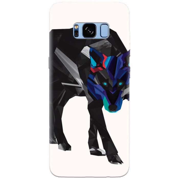 Husa silicon pentru Samsung S8 Plus, Abstract Wolf