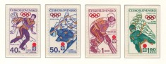 Cehoslovacia 1972 Mi 2050/53 MNH - Jocurile Olimpice de iarna, Sapporo foto