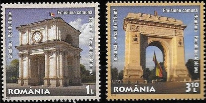 Romania 2011 - Romania-Moldova 2v.,neuzat,perfecta stare