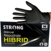 Manusi negre nitril + vinil, Strong, Hybrid, nepudrate
