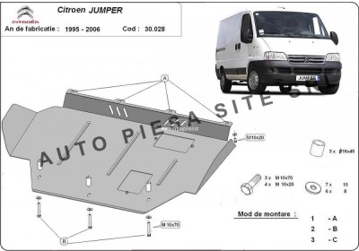 Scut metalic motor Citroen Jumper (230 / 244) fabricat in perioada 1995 - 2006 APS-30,028 foto