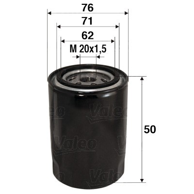 VALEO 586001 Filtru ulei
