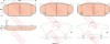 Set placute frana,frana disc SUZUKI SWIFT IV (FZ, NZ) (2010 - 2016) TRW GDB3522