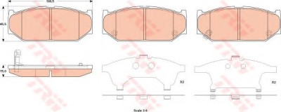 Set placute frana,frana disc SUZUKI SWIFT IV (FZ, NZ) (2010 - 2016) TRW GDB3522 foto