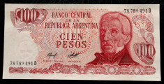 Argentina 100 Pesos 1976 - 1978 UNC necirculata ** foto