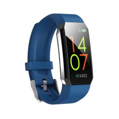 Bratara Fitness Techstar? T3, Ecran 1.14&amp;quot; inch, Bluetooth 4.0, Monitorizare Puls, Tensiune, Temperatura, Oxigen, Calitate Somn, Albastru foto