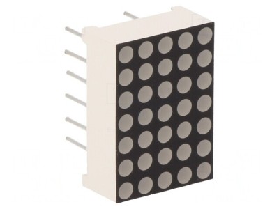 Afişaj LED matrice 5x7 roşie 12,7x17,8mm foto