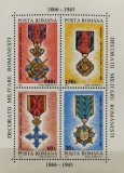 BC354, Romania 1994, bloc decoratii militare romanesti