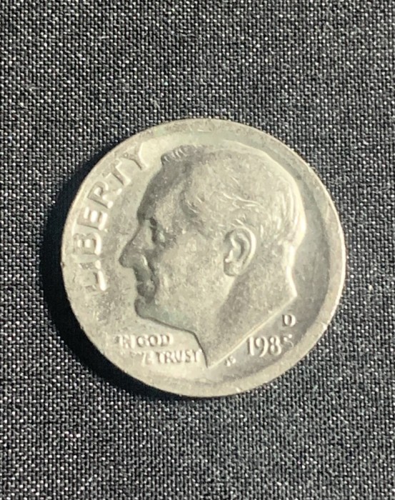 Moneda One Dime 1985 USA