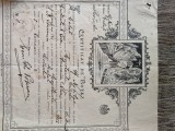 Certificat de botez Romania Regala .