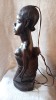 Maternitate statuetă Africa sculptată &icirc;n lemn