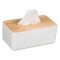 Suport Servetele, Model Lemn, Plastic Alb, Dimensiuni 23x13x10cm