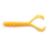 Aji Worm Chiki Chiki 4.3cm Orange Glow Glitter, Mustad