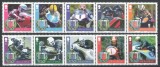 Cumpara ieftin Isle of Man 2007 Mi 1333/42 A strips - Centenarul Raliului TT: Piloti de curse, Nestampilat