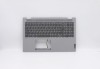 Carcasa superioara cu tastatura palmrest Laptop, Lenovo, Flex 5-15ITL05 Type 82HT, 5CB0Y85684, 4600K1130001, Platinum Grey, iluminata, layout US