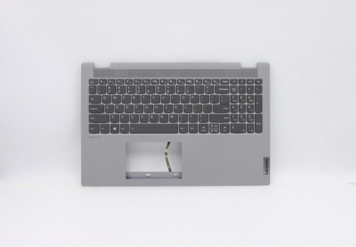 Carcasa superioara cu tastatura palmrest Laptop, Lenovo, Flex 5-15ITL05 Type 82HT, 5CB0Y85684, 4600K1130001, Platinum Grey, iluminata, layout US