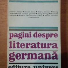 PAGINI DESPRE LITERATURA GERMANA-FRANZ MEHRING BUCURESTI 1972