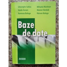 Baze De Date - Gheorghe Sabau, Mihaela Muntean, Vasile Avram, Mar, B714