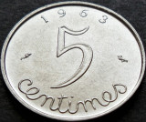 Cumpara ieftin Moneda 5 CENTIMES - FRANTA, anul 1963 *cod 3950 = A.UNC, Europa