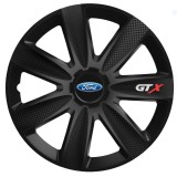 Set 4 Capace Roti GTX Negru Carbon R16, pentru Ford, Autohelix MSA