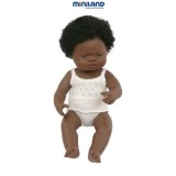 Papusa fetita africana miniland 38 cm