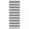 Jaluzea tip zebra gri &icirc;nchis lățime țesătură 50,9 cm poliester