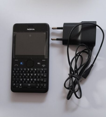 Telefon Nokia Asha 210 210.4 negru folosit RM-929 foto