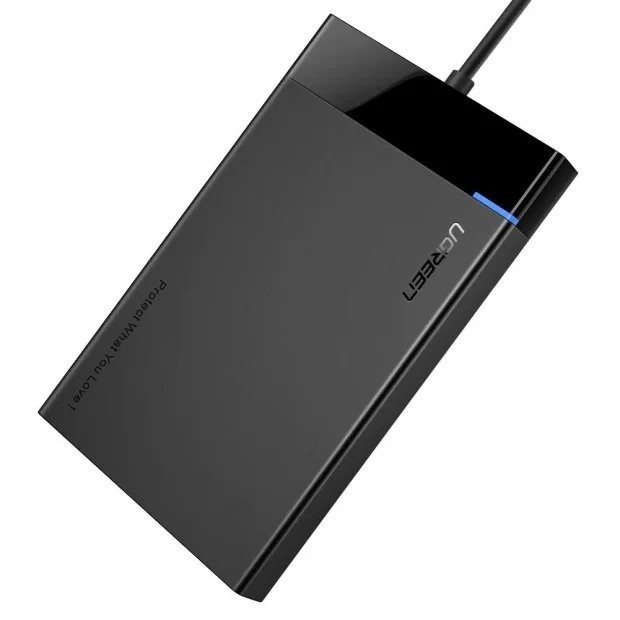 RACK extern Ugreen, US221 pt HDD si SSD SATA 2.5&amp;quot; conectare USB 3.0 max 5 Gbps, ABS, gri &amp;quot;30847&amp;quot;