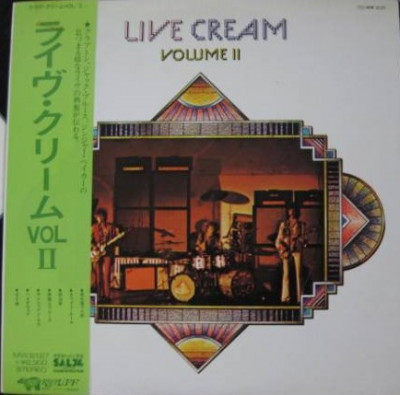 Vinil LP &amp;quot;Japan Press&amp;quot; Cream &amp;lrm;&amp;ndash; Live Cream Volume II (VG++) foto