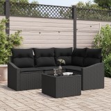 Gossi set canapea gradina 5 piese cu perna bej poliratan