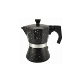 Espressor din aluminiu pentru aragaz Bohmann, 6 cesti, 300 ml, Negru