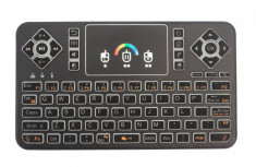 Tastatura Q9 iluminata 7 culori pentru Smart TV, Windows, Linux, Android, TV Box foto