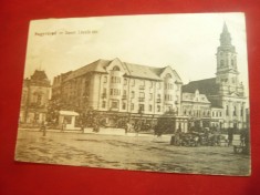 Ilustrata Oradea - Piata Sf.Stefan circulat 1917 Ed. Rigler Josef