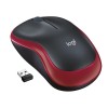 Mouse Wireless LOGITECH Wireless Mouse M185, 1000 dpi, Rosu