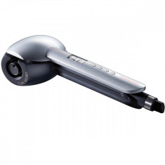 Ondulator automat BaByliss C1600E, Ionic Curl Secret Optimum, 3 trepte temperatura, Argintiu