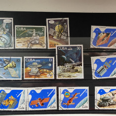 LOT 1 timbre uzate diferite tari/ Cosmos/ Explorarea Spatiului