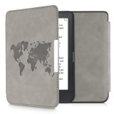 Husa pentru Kobo Clara HD, Piele ecologica, Gri, kwmobile, 56867.02