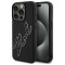 Husa pentru Apple iPhone 15 Pro Max, Karl Lagerfeld, 3D Rubber Signature, Neagra