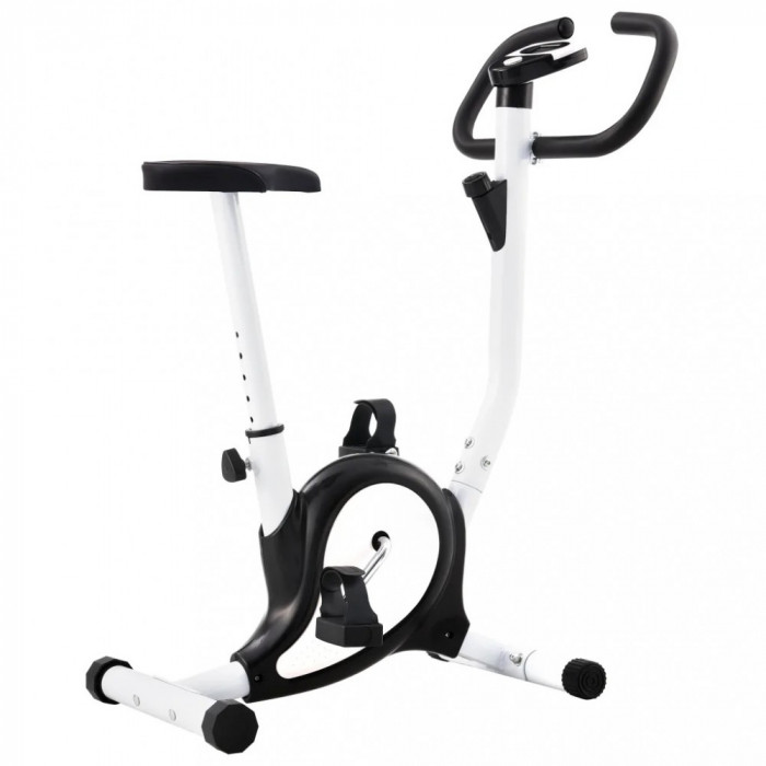 Bicicletă Fitness Cu Curea De Rezistență Negru 92009