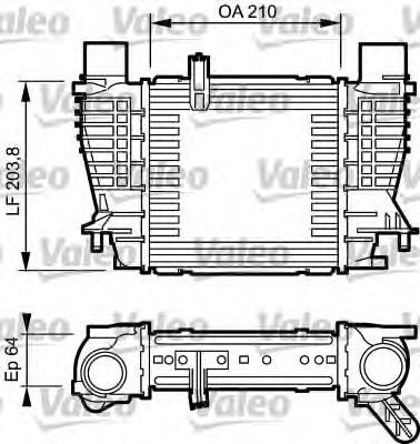 Radiator intercooler RENAULT CLIO II (BB0/1/2, CB0/1/2) (1998 - 2005) VALEO 817999 foto