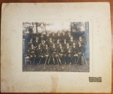FOTOGRAFIE VECHE PE CARTON-OFIȚERI VANATORI DE MUNTE-ATELIER JULIUS KALMAR CARANSEBES-ANII 30