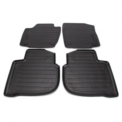 Set Covorase Auto Cauciuc Fata + Spate Oe Skoda Rapid 2012&amp;rarr; 5JB061550 foto