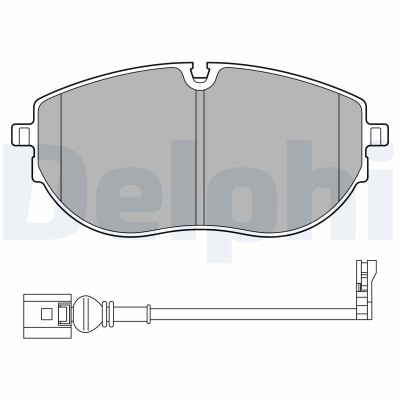 DELPHI LP3652 set placute frana,frana disc foto