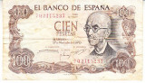 M1 - Bancnota foarte veche - Spania - 100 pesetas - 1970