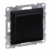 Intrerupator triplu Legrand Suno negru 721403