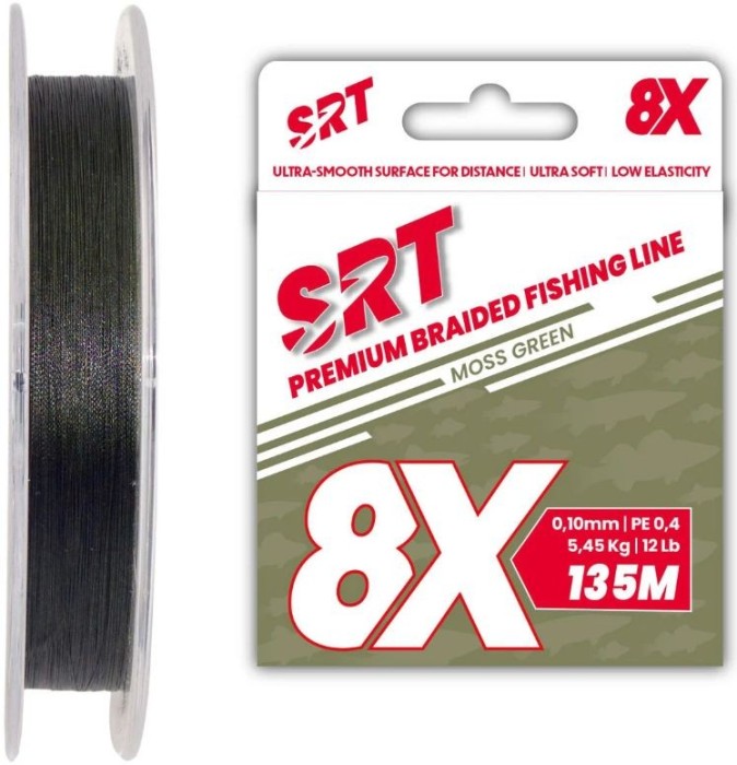 Fir Textil Sert 8X SRT Moss Green, 0.10mm, 6.36kg, 135m