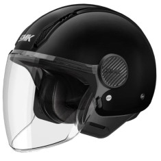 Casca moto open face SMK Laminar negru marime XS
