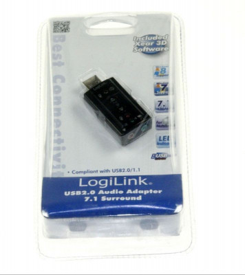 Placa de sunet PC USB 7.1 UA0078 LOGILINK foto