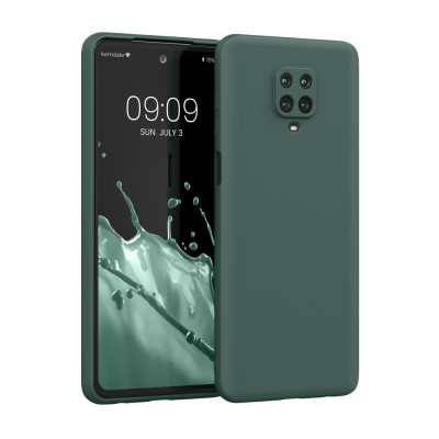 Husa Kwmobile pentru Xiaomi Redmi Note 9S/Redmi Note 9 Pro/Redmi Note 9 Pro Max, Silicon, Verde, 56562.171 foto